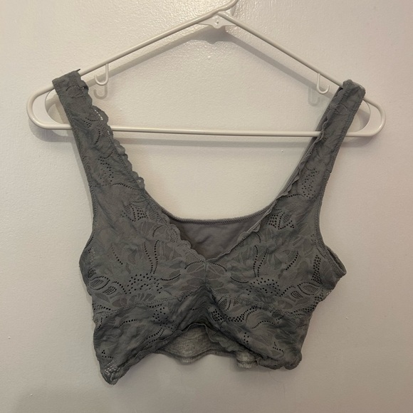 Aerie Gray Comfort Bralette with Wide Straps - Picture 2 of 5